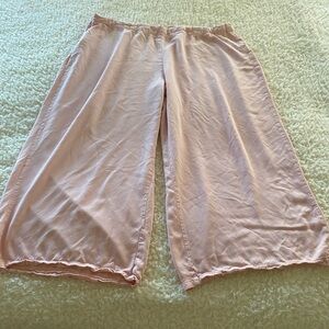 Light Pink Wide-Leg Pants